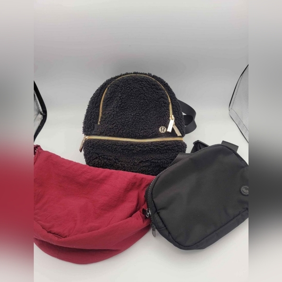 lululemon athletica Handbags - *Sold*Lululemon Fleece"Rare"mini backpack& variety Crossbody bags, NWOT
